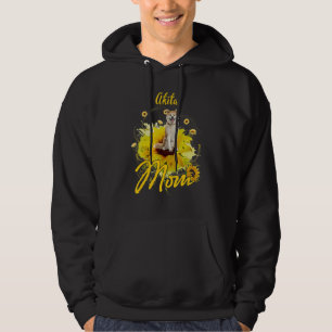 Sudadera La madre del perro del girasol Akita