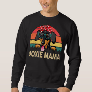 Sudadera La madre del retro Dachshund Doxie Mama Weiner Dog