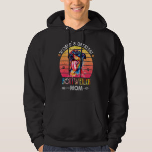 Sudadera La madre más grande del mundo, rottweiler, colorid