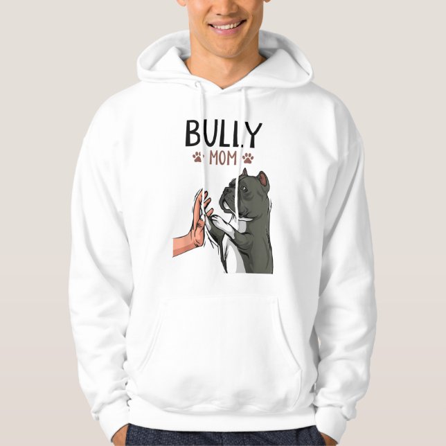 Sudadera La mamá de bully americano cute perro (Anverso)