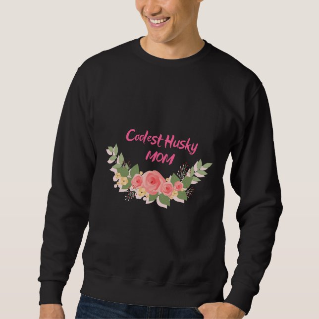 Sudadera La mamá más fría de Husky (Anverso)