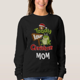 Sudadera La mamá personalizada ama a los Navidades de hoy