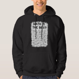 Sudadera La Matemática Blanqueada Es El Mejor Maestra De Ma