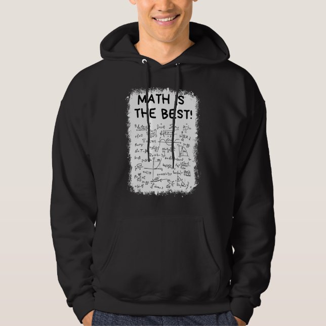 Sudadera La Matemática Blanqueada Es El Mejor Maestra De Ma (Anverso)