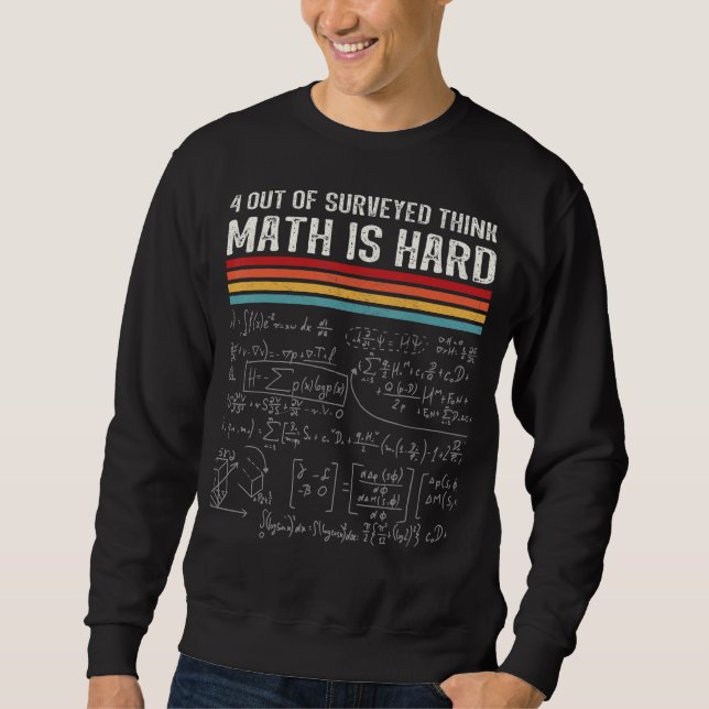 Sudadera La matemática es dura matemática matemática matemá (Anverso)