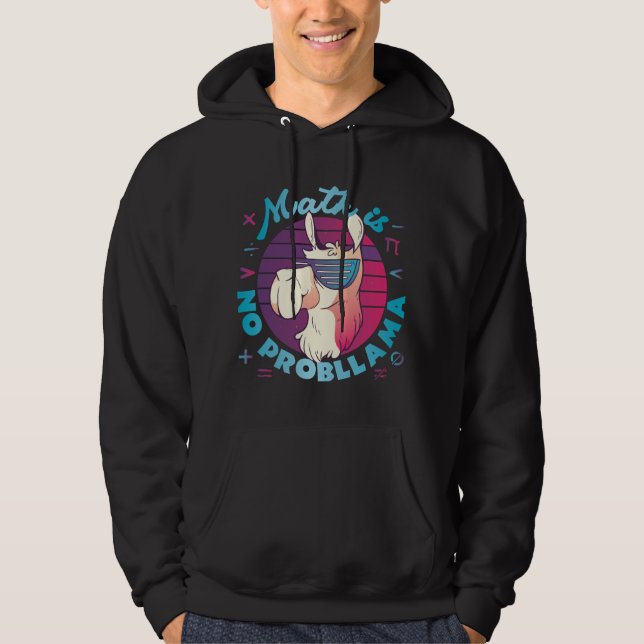 Sudadera La matemática no es probLlama (Anverso)