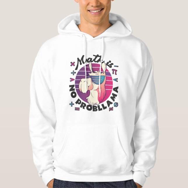 Sudadera La matemática no es probLlama (Anverso)