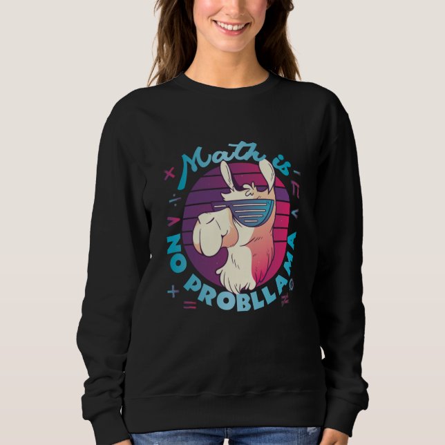 Sudadera La matemática no es probLlama (Anverso)