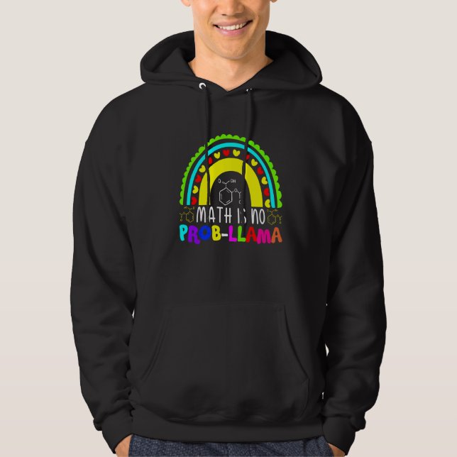 Sudadera La matemática no es un problema llamado arcoiris (Anverso)