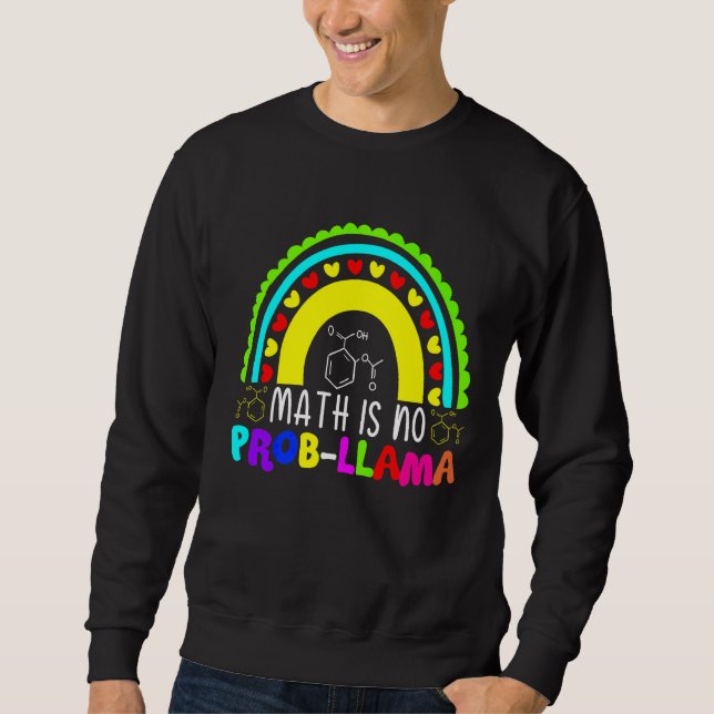 Sudadera La matemática no es un problema llamado arcoiris (Anverso)