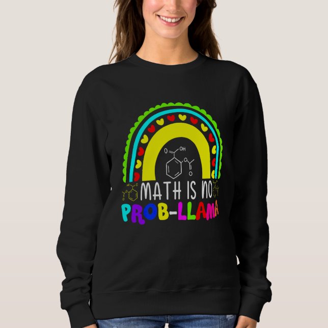 Sudadera La matemática no es un problema llamado arcoiris (Anverso)