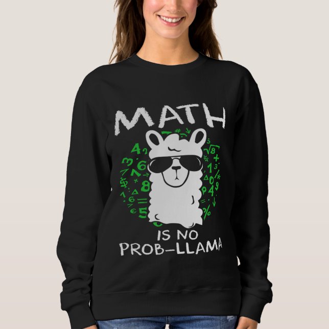 Sudadera La matemática no es un problema para profesores y  (Anverso)