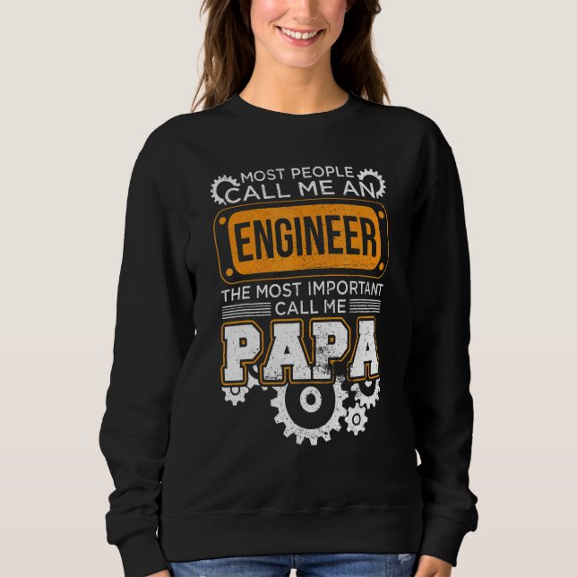 Sudadera La Mayoría De La Gente Me Llama Día De Los Padres  (Anverso)
