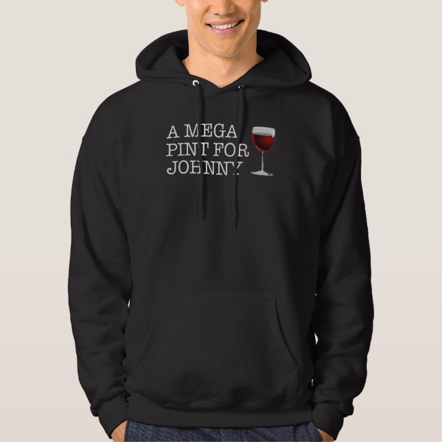Sudadera La mega pinta de vino de moda no es una hora feliz (Anverso)