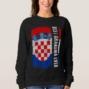 Sudadera La mejor abuela croata de todos los años en Croaci