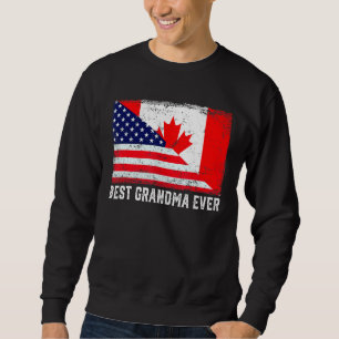 Sudadera La mejor abuela vieja retro de Canadá Fl