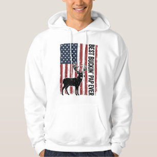 Sudadera La mejor bandera de ciervo papá ever de vector vin