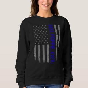 Sudadera La mejor bandera de Estados Unidos para el padre
