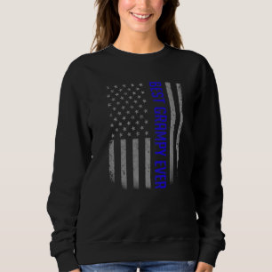 Sudadera La mejor bandera norteamericana para padre