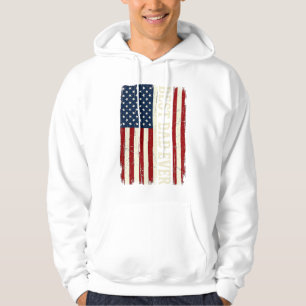 Sudadera La Mejor Camiseta de Vector Vintage de la Bandera 