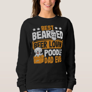 Sudadera La mejor cerveza de barba que ama a Poodle Dad