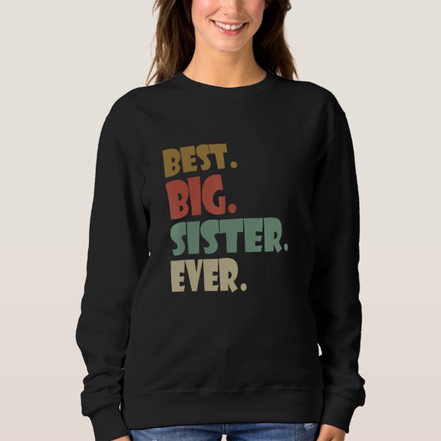 Sudadera La mejor hermana mayor de la adolescente hermana m (Anverso)
