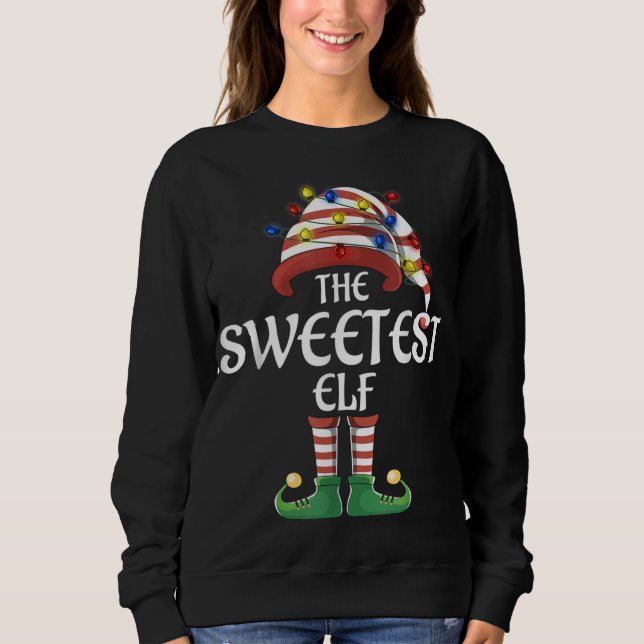 Sudadera La mejor luz de los elfos divertida Christma de la (Anverso)