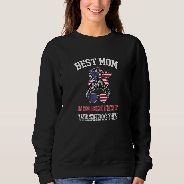 Sudadera La Mejor Madre De Las Mujeres En Washington, El Gr (Anverso)
