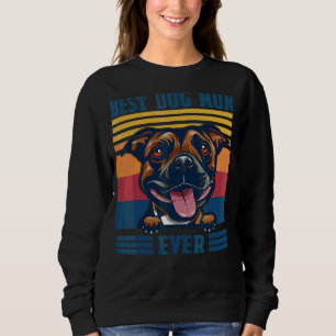 Sudadera La mejor madre de perro de Staffordshire, madre de