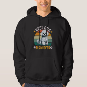 Sudadera La mejor madre del perro caniche maltés, nunca gra