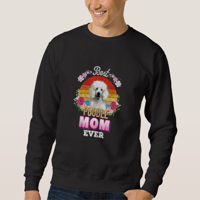 Sudadera La mejor madre del perro del mundo del caniche Flo (Anverso)