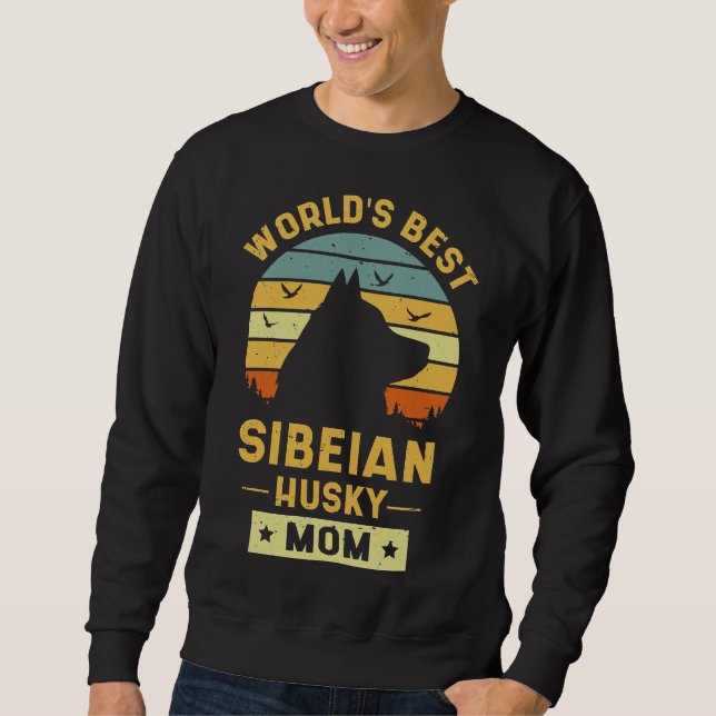 Sudadera La mejor madre Husky siberiana del mundo 48 (Anverso)