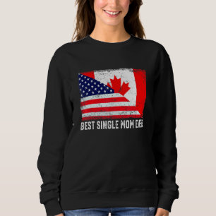 Sudadera La mejor madre soltera jamás retro-norteamericana