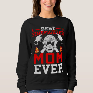 Sudadera La mejor mamá bombera del mundo soy bombero 1