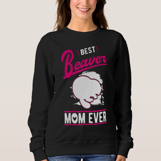 Sudadera La Mejor Mamá Castor de Todas (Anverso)
