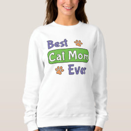 Sudadera La mejor mamá de gatos del mundo