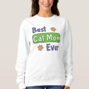 Sudadera La mejor mamá de gatos del mundo