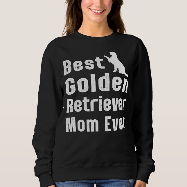 Sudadera La mejor mamá de Golden Retriever (Anverso)