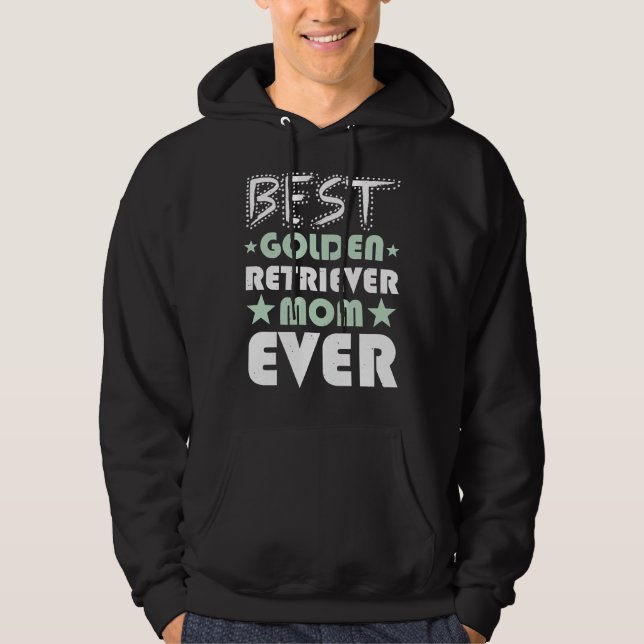 Sudadera La mejor mamá de Golden Retriever (Anverso)