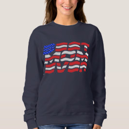 Sudadera La mejor mamá de la bandera de EEUU