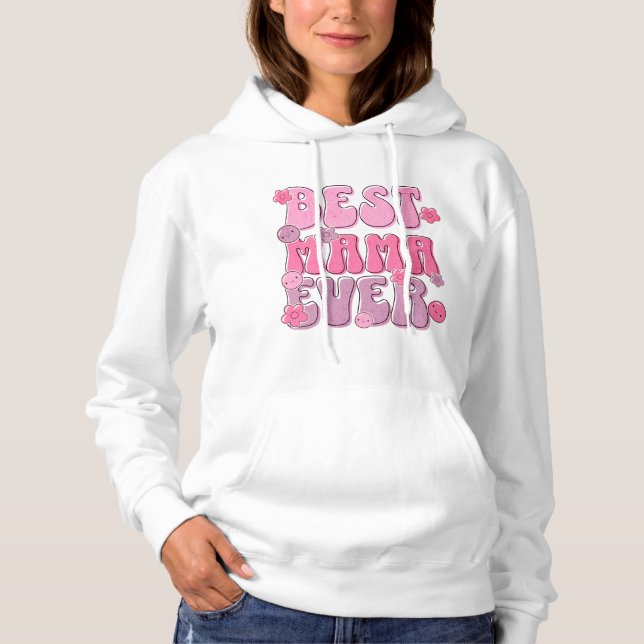 Sudadera "La mejor mamá de la historia" Hoodie - Acogedor y (Anverso)