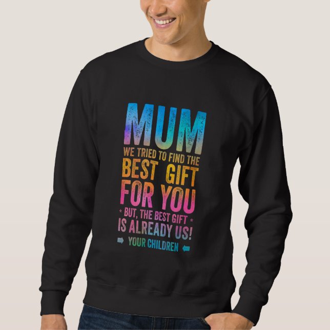 Sudadera La mejor Mamá de los hermanos y hijas madres madre (Anverso)
