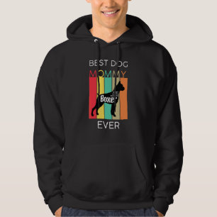 Sudadera La Mejor Mamá de Perro Boxer Mamá Cachorro Retro
