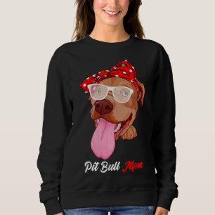 Sudadera La mejor mamá de Pitbull jamás graciosa madre de p