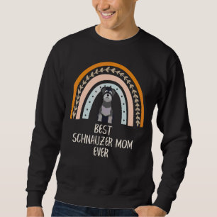 Sudadera La mejor mamá de Schnauzer en el boho arcoiris
