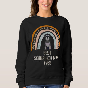 Sudadera La mejor mamá de Schnauzer en el boho arcoiris