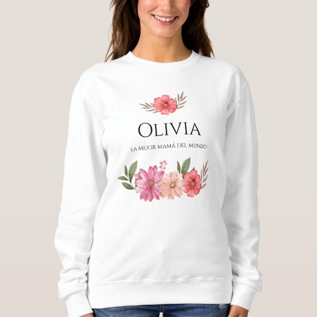 Sudadera "La mejor mamá del mundo" (Anverso)