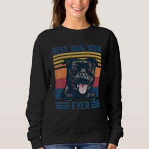 Sudadera La mejor mamá del perro del toro de Staffordshire