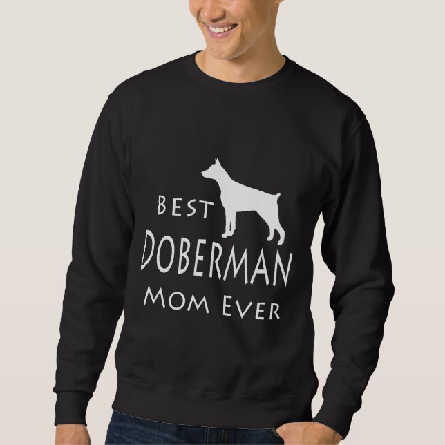 Sudadera La mejor mamá Doberman, nunca 116 (Anverso)