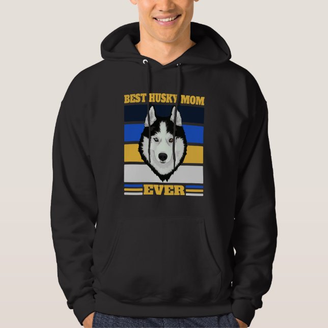 Sudadera La mejor mamá Husky nunca 2 (Anverso)